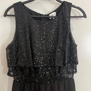 Black Sequined Dress